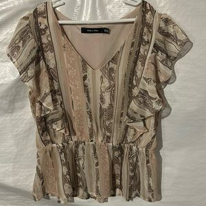 Women’s Doe & Rae peplum top